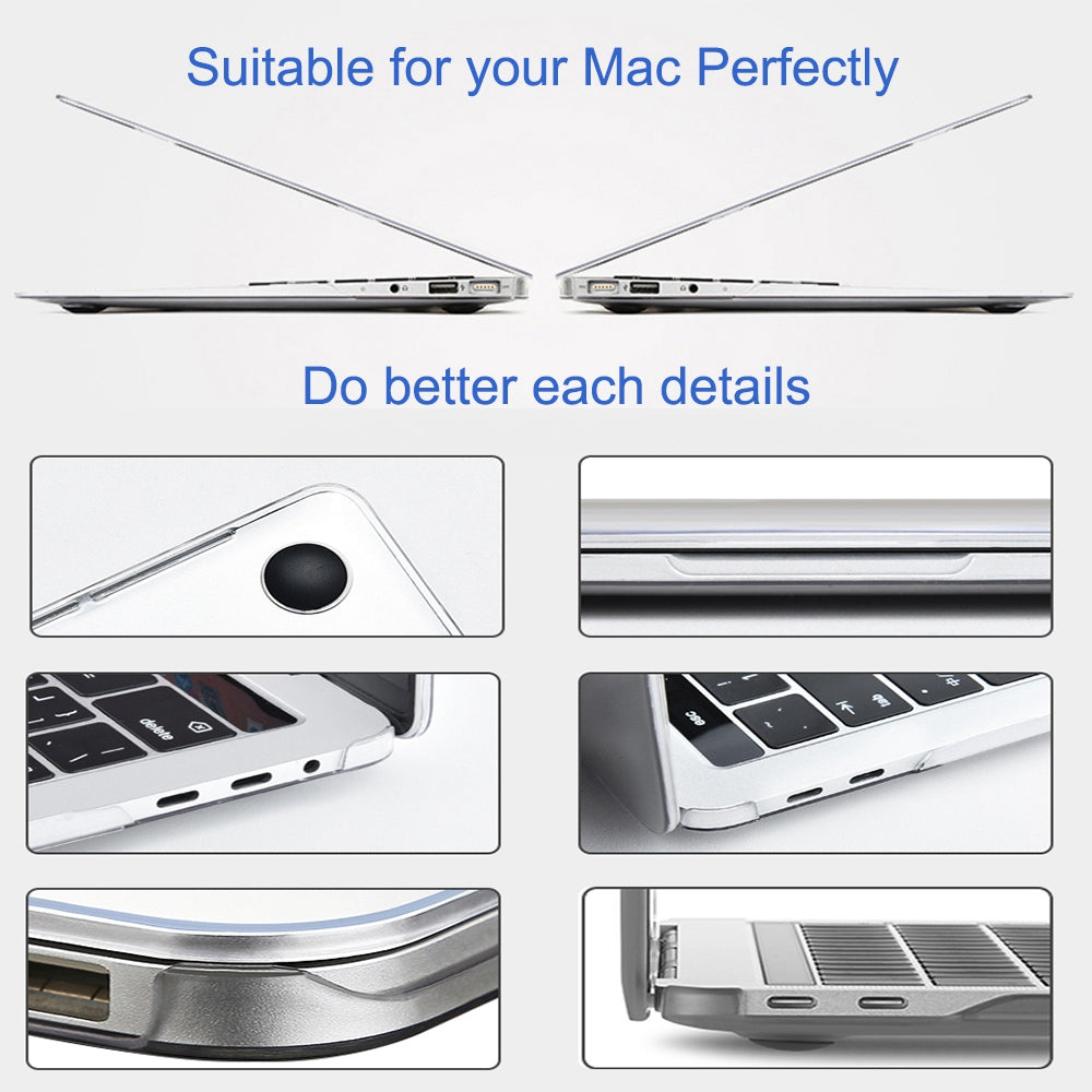 Wiwu For MacBook Pro 16 inch (2019) A2141 Matte Finish Protective Laptop Cover PC + TPU Notebook Case - Transparent Black Wiwu For MacBook Pro 16 inch (2019) A2141 Matte Finish Protective Laptop Cover PC + TPU Notebook Case - Transparent Black